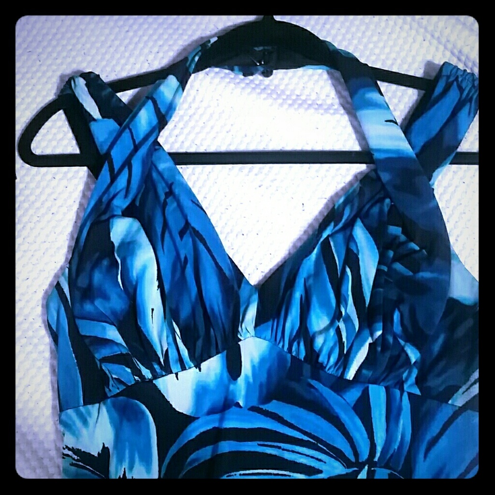 Aqua blue dress
